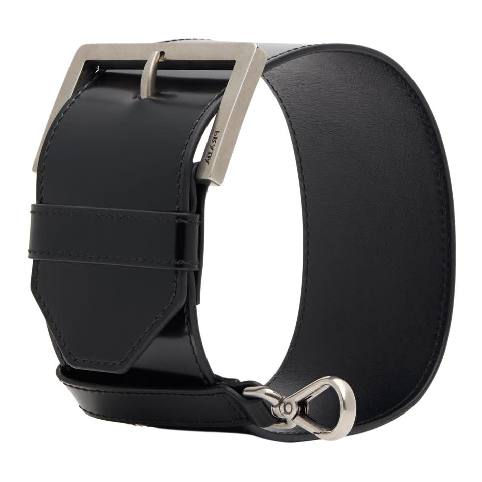 PRADA Calfskin Keychains Women's Black