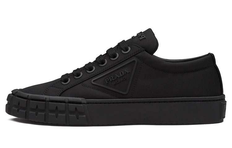 PRADA Wheel Re-Nylon Stylish Skateboarding Shoes Women's Black