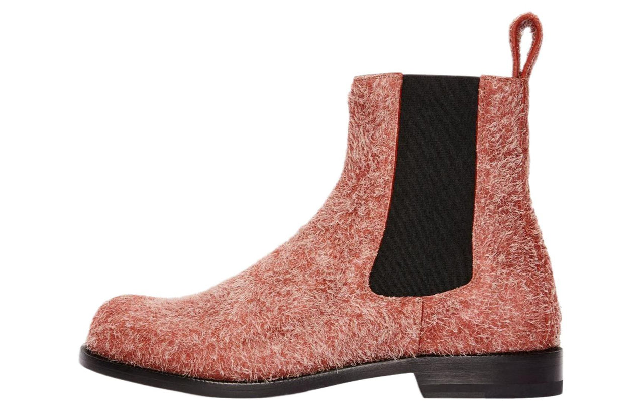 LOEWE Campo Short Chelsea Boots 1.5cm Women's Red