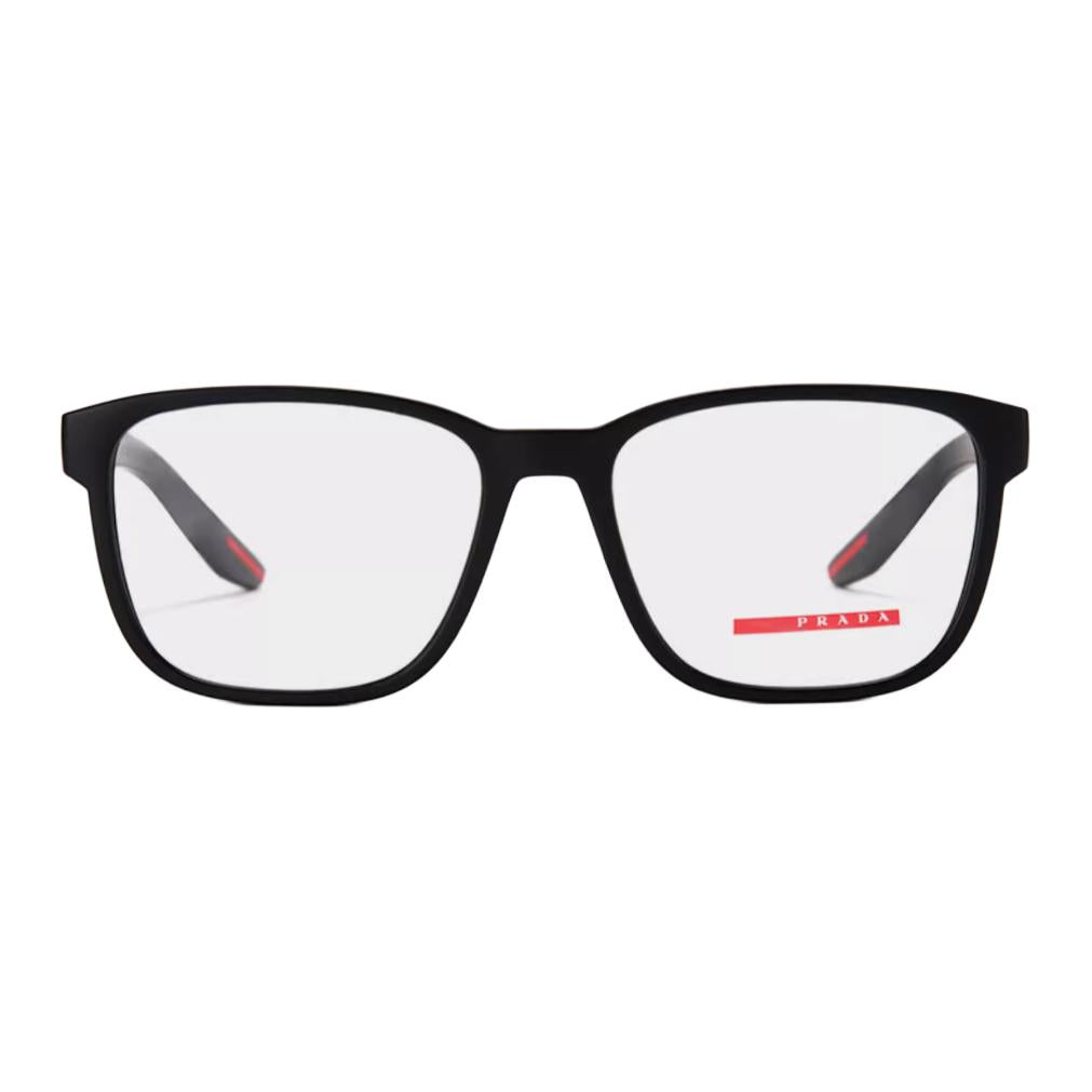 PRADA Nylon Rectangular Eyeglass Frames Unisex Multicolor