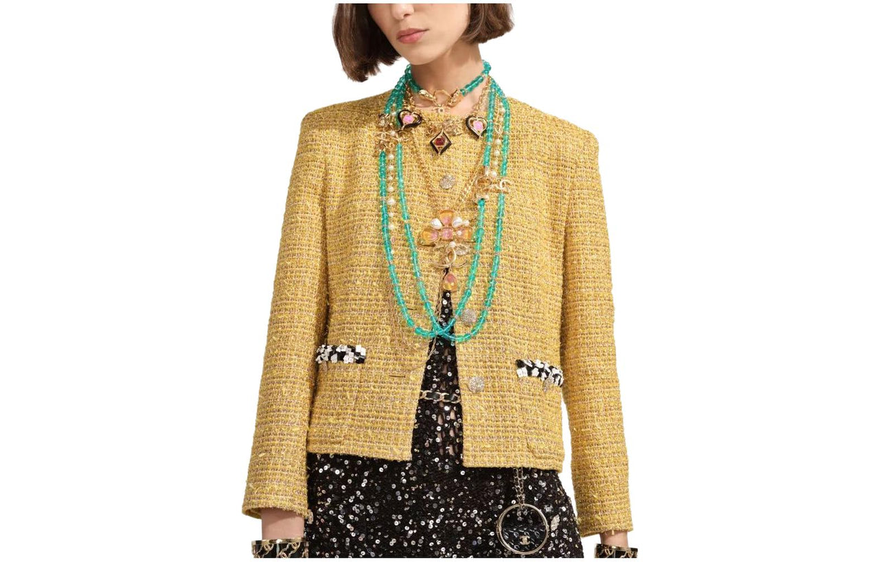 CHANEL Jackets Women's Yellow
