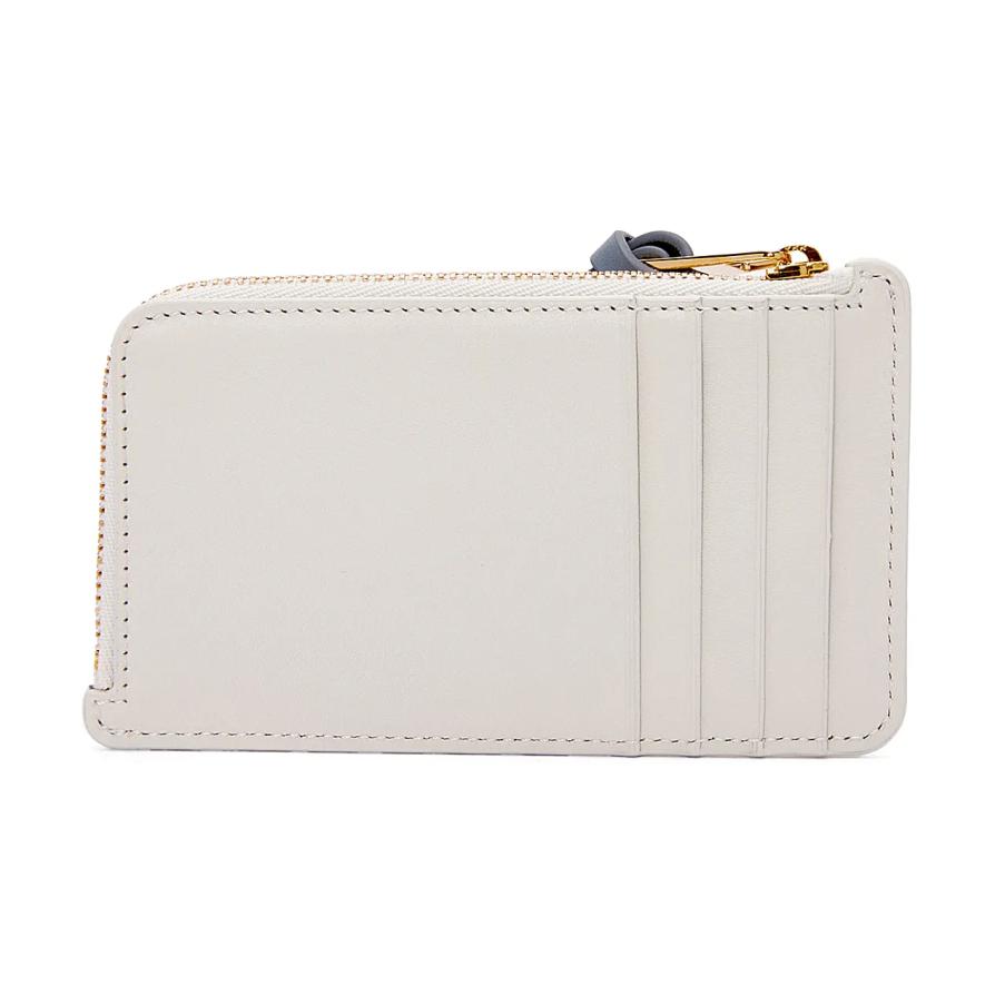 LOEWE Suna Fujita Collaboration Cow Leather Card Holder Women's White
