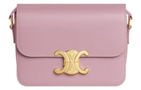 CELINE Calfskin Crossbody Bag Shoulder Bag Women's Petal Color