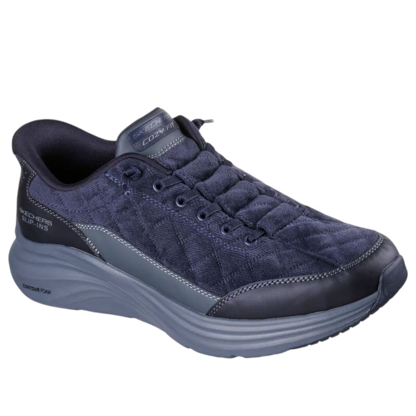 Skechers Slip-ins Contour Foam Cozy Fit Cordelux 'Navy' 232618-NVY