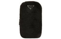 PRADA Shearling Material Shoulder Bag, Crossbody Bag Regular Women's Black