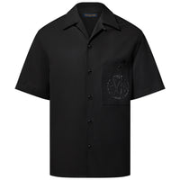 LOUIS VUITTON Embroidered Short-Sleeved Cotton Shirt