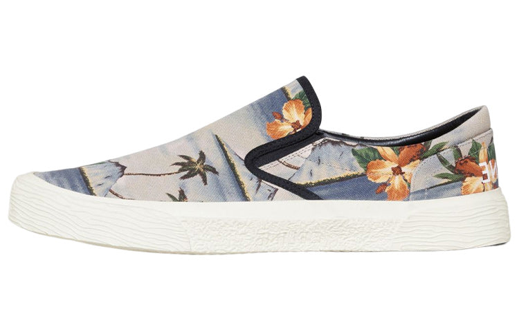CELINE Low Top Stylish Skateboarding Shoes Men's Blue Beige