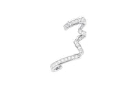 DIOR 18K White Gold Diamonds Earrings Women's Silver