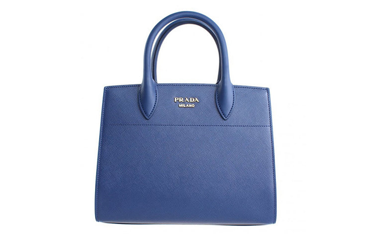 PRADA Leather Handbag Regular Women's Blue