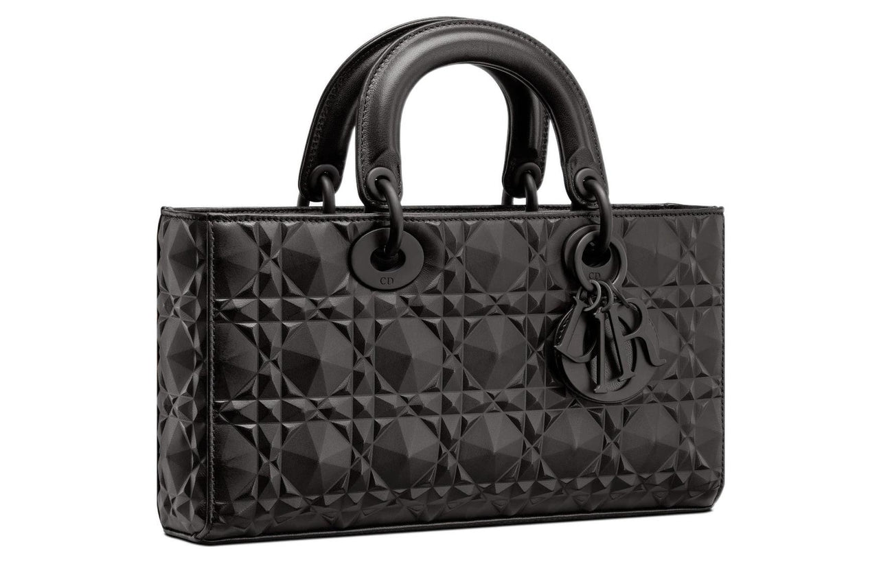 DIOR Lady D JOY Cow Leather Lady Dior Bag Shoulder Bag, Crossbody Bag, Handbag Regular Women's Black