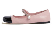 MIU MIU Flat Casual Single Shoes Women's Snow