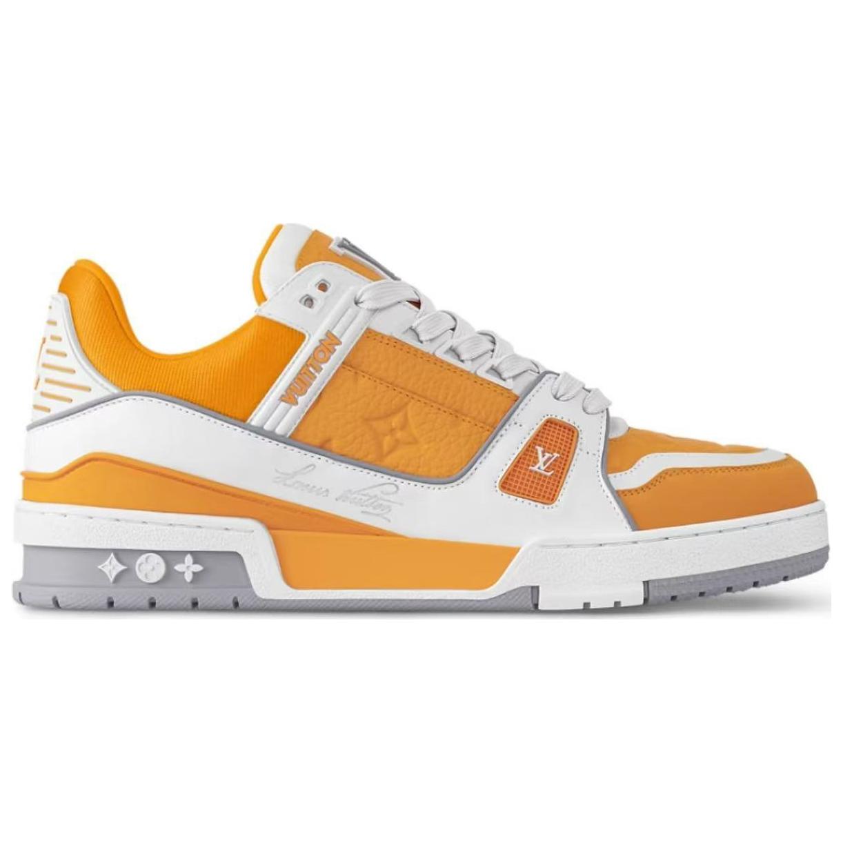 LOUIS VUITTON Trainer Low-Top Skateboard Shoes Men's Yellow