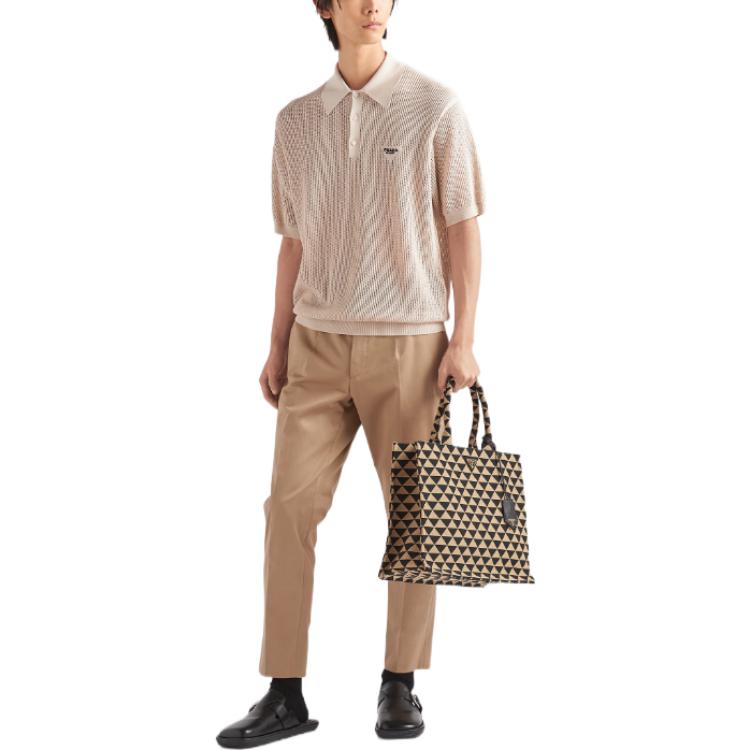 PRADA Polo Shirts Men Light Umber