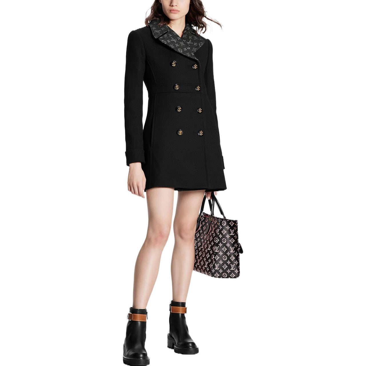 LOUIS VUITTON Coats Women's Black