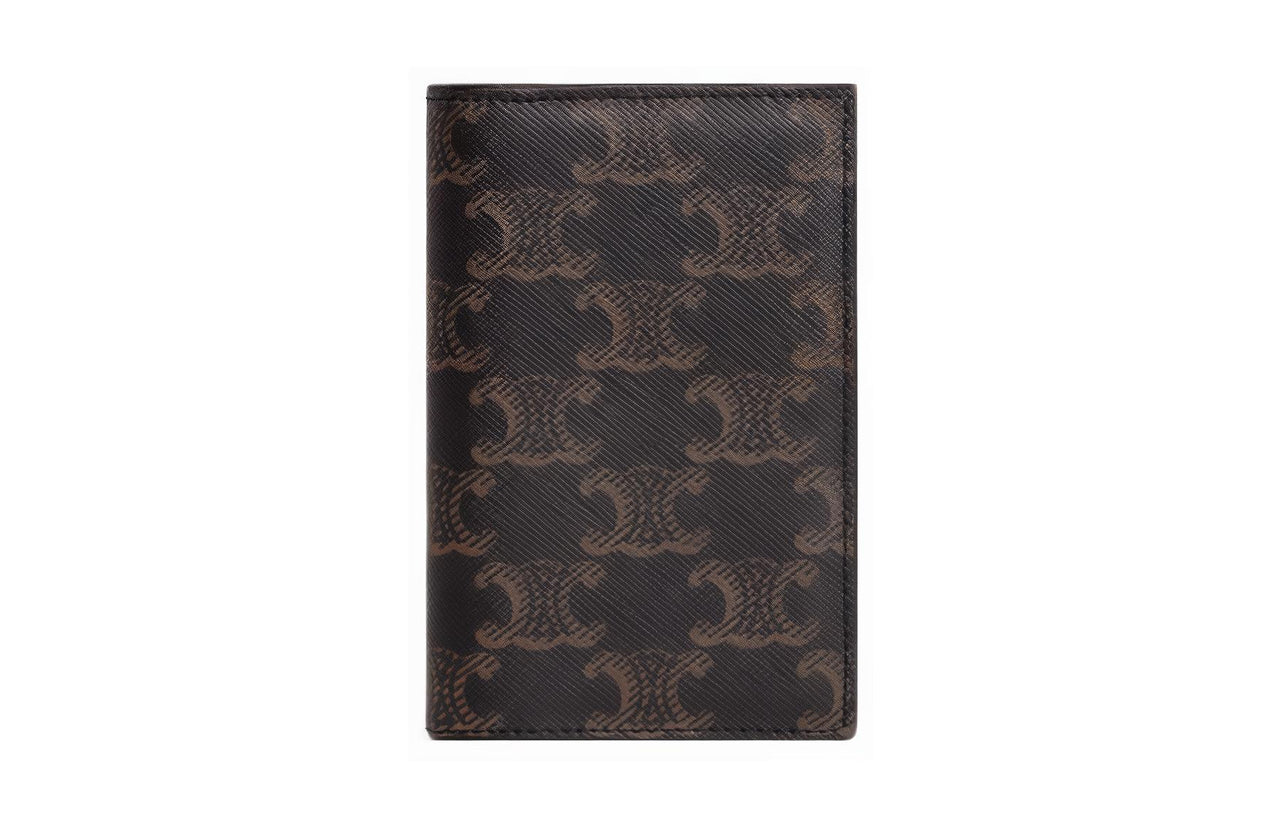 CELINE Cow Leather Card Holder Men's Black