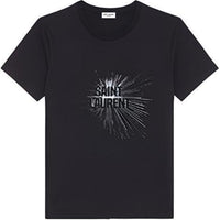 تي شيرت SAINT LAURENT عادي للنساء باللون الأسود