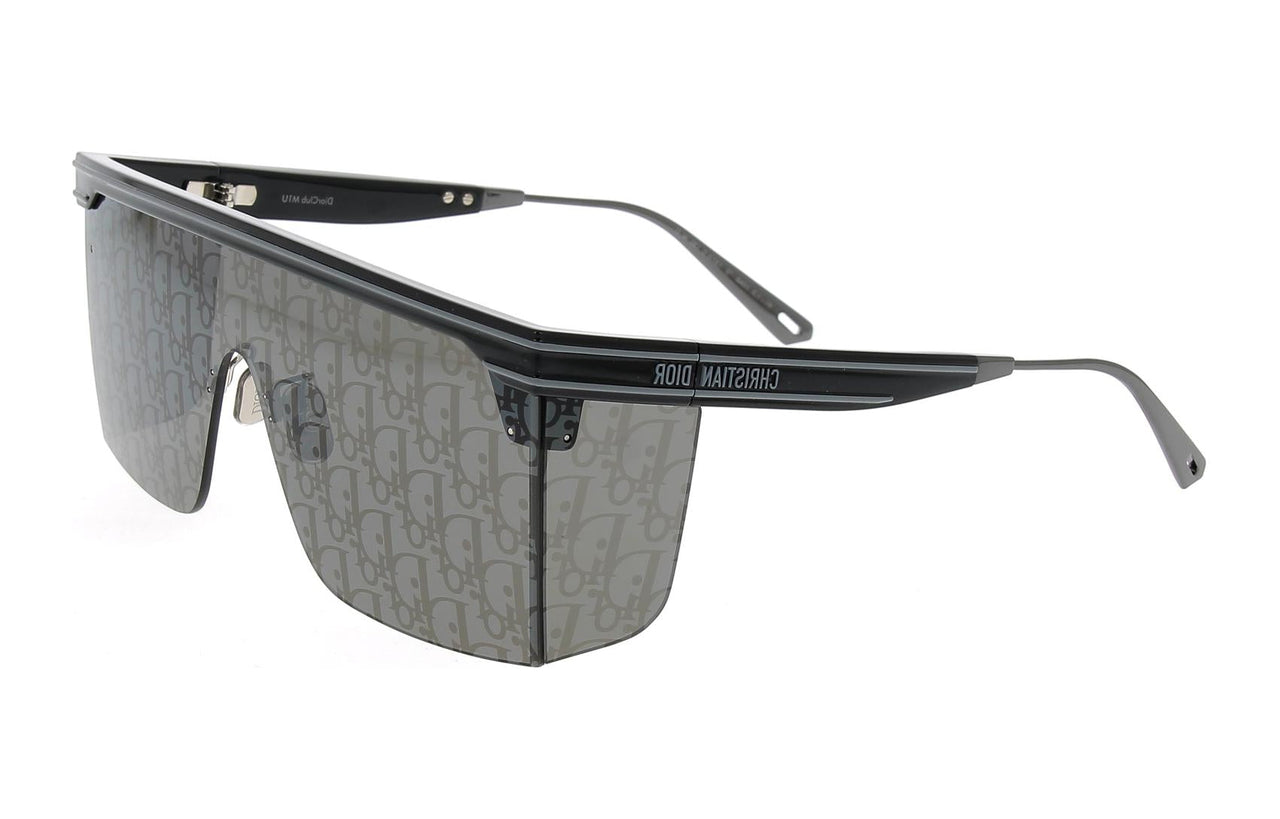 DIOR Irregular Shape Sunglasses Women's Black