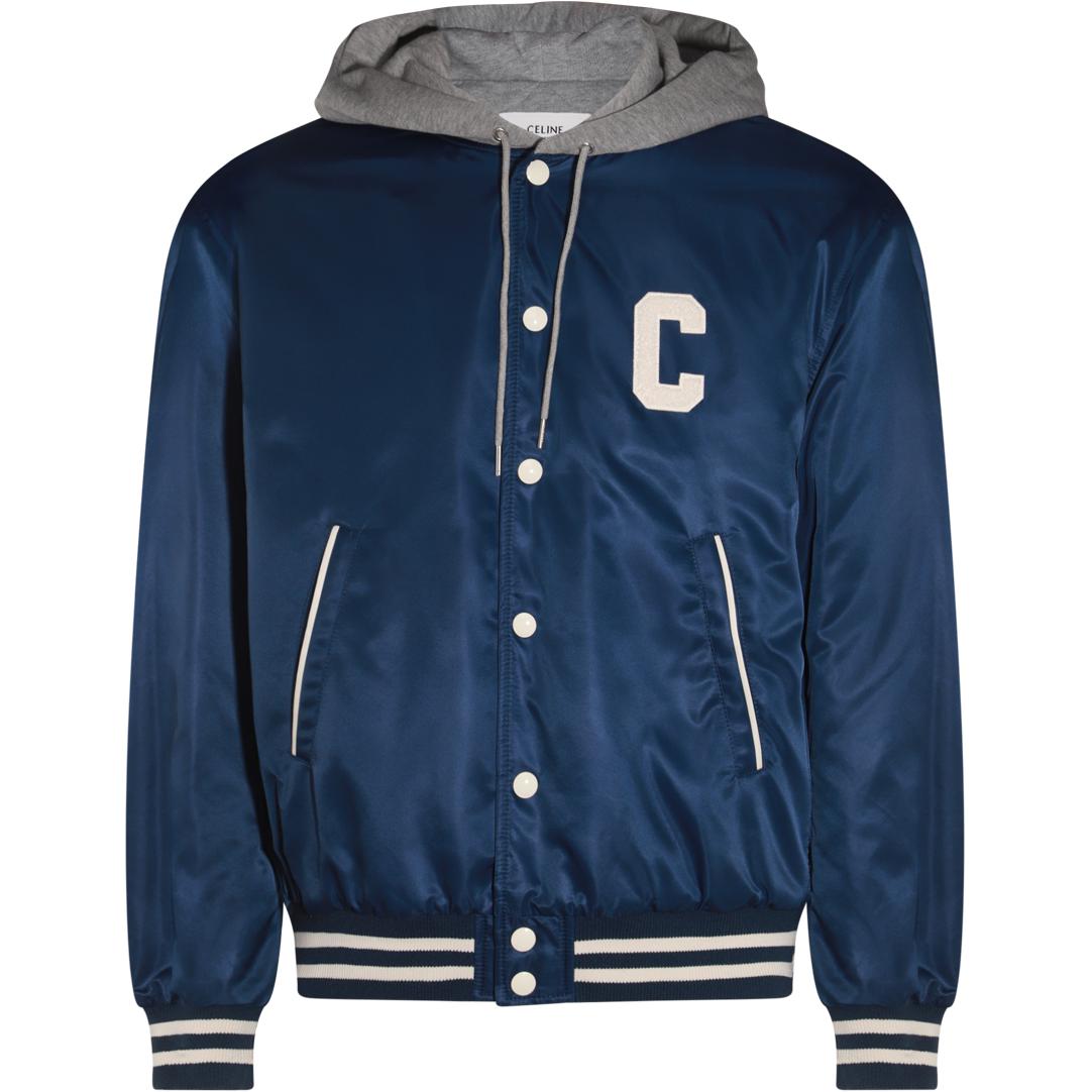 CELINE Oversized Hooded Teddy Jacket In Nylon