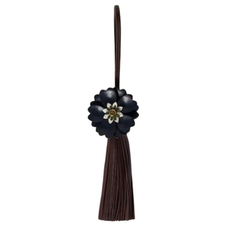 MIU MIU Cow Leather Bag Charm Bag Accessory Women's Heather Wood & Baltic Blue