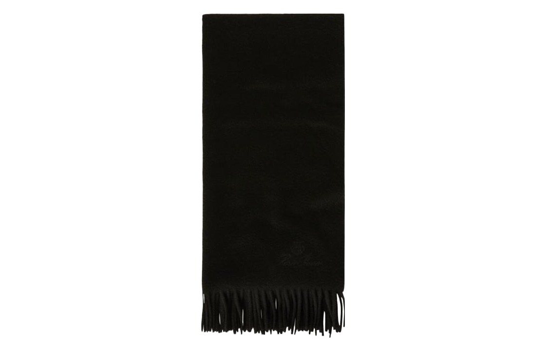 Loro Piana Knit Scarves Unisex Black