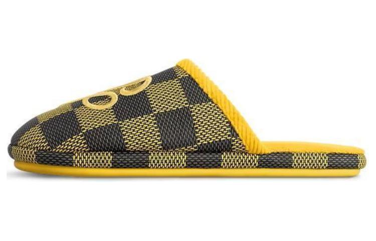 LOUIS VUITTON Quiet Wrap-toe Slippers Men's Yellow