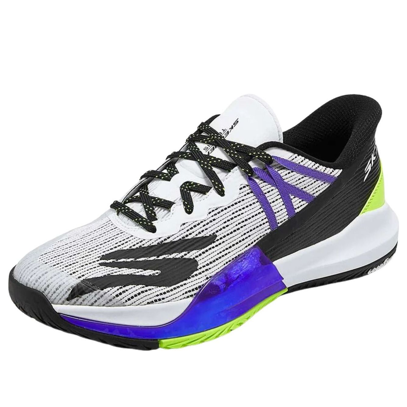 Skechers Slip-ins 'White Black Puple' 246115-WBPR