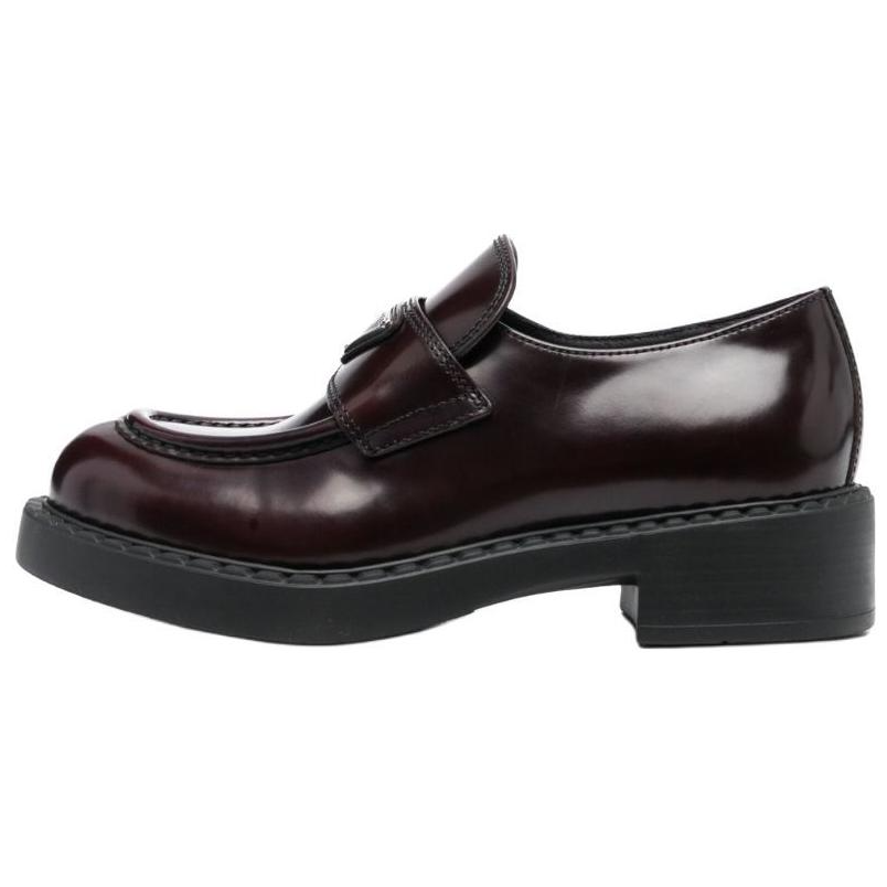 PRADA Chocolate Loafers Women's Brown
