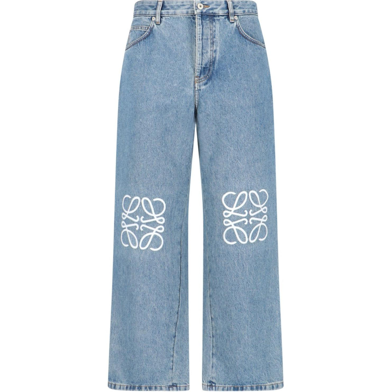 LOEWE Anagram Baggy Jeans In Denim