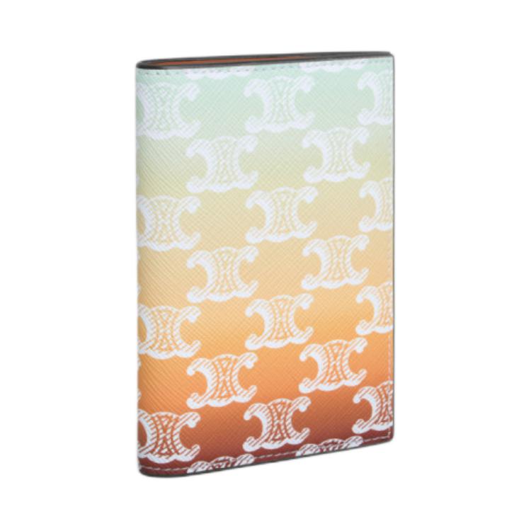 CELINE Leather Card Holder Women's Multicolor