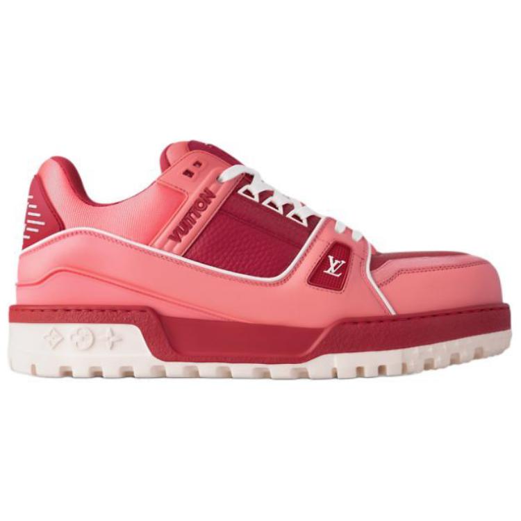LOUIS VUITTON Trainer Maxi Low-Top Skateboard Shoes Men's Red