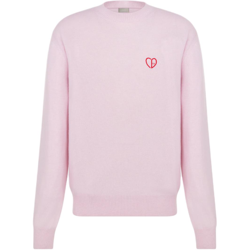 DIOR FW24 Cashmere Sweater Men's Pink