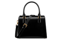 DIOR Calfskin Boston Bag Shoulder Bag Crossbody Bag Handbag Medium Size Women's Black