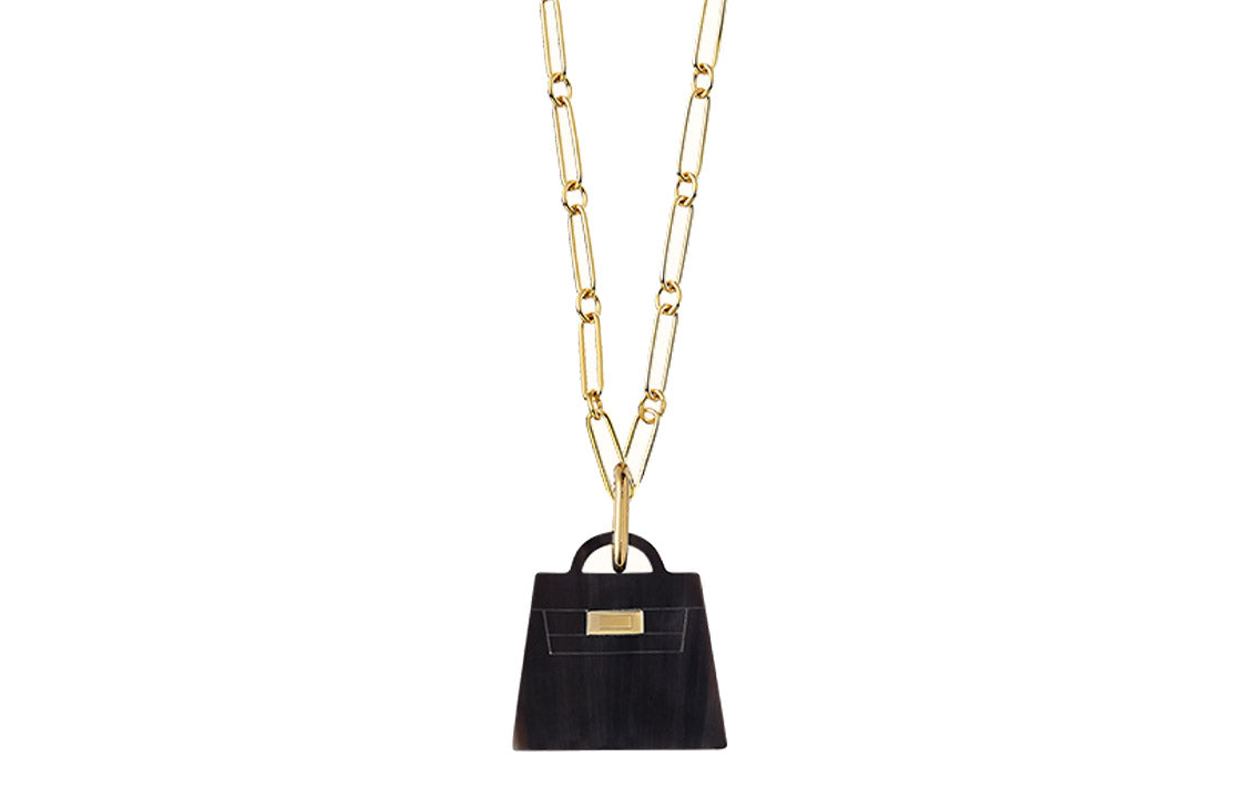 HERMES Kelly Necklaces Women's Gold