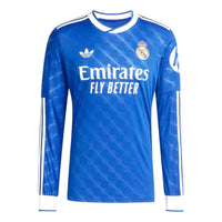 adidas Real Madrid 2025/2026 Long Sleeve Third Jersey 'Blue Bird' JW4054