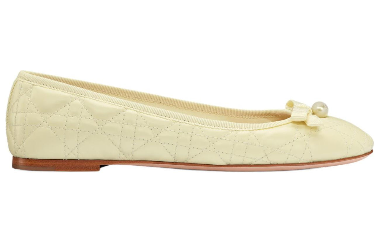 DIOR Casual Single Shoes Women's Yellow