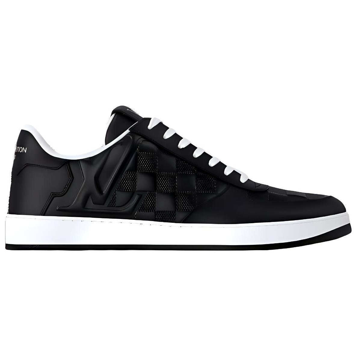 LOUIS VUITTON Rivoli Low-Top Skateboard Shoes Men's Black