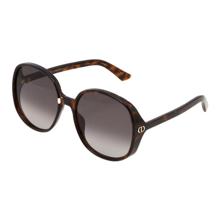 DIOR Plastic Irregular Shape Sunglasses Women's Black