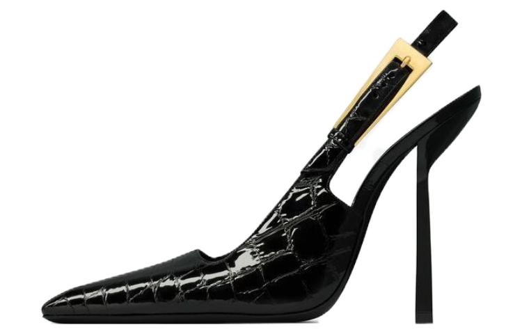SAINT LAURENT Slim Heel High Heels 11.5cm Women's Black