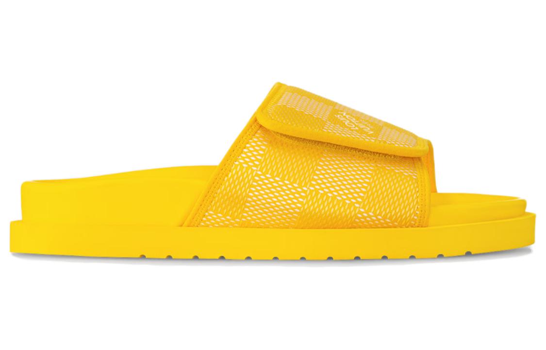 LOUIS VUITTON Miami Slip Resistant Fashion Slippers Men's Yellow