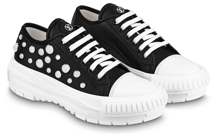 LOUIS VUITTON X Yk Academy Sneakers 'Black With White Dots' Women's