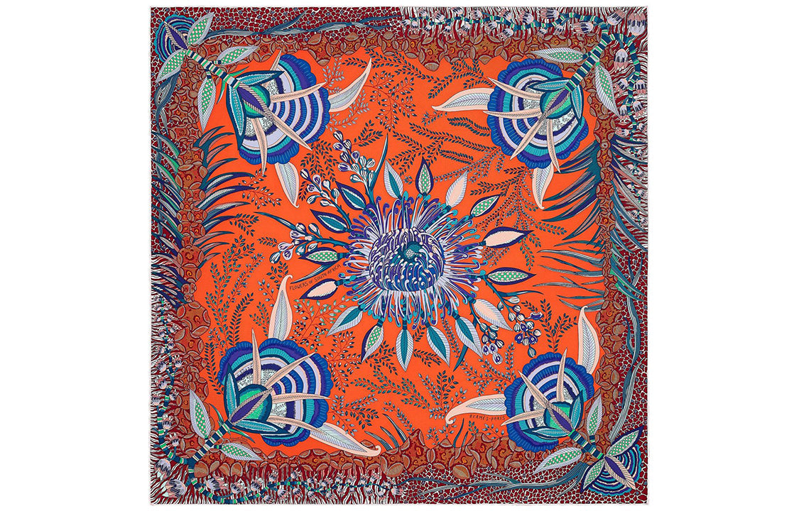 HERMES Silk Scarves Women's Multicolor