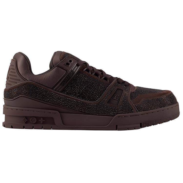 LOUIS VUITTON Trainer Low-Top Skateboard Shoes Men's Brown