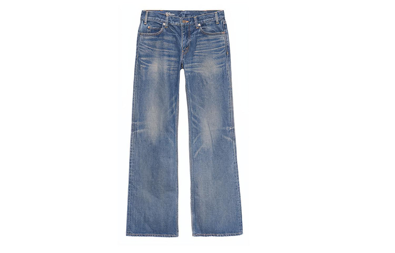 CELINE Logo Patch Flared Jeans