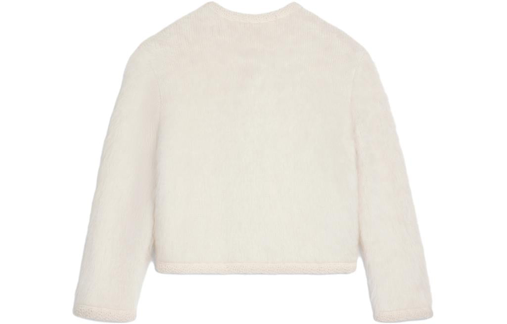CELINE Cardigan Jacket In Brushed Mohair