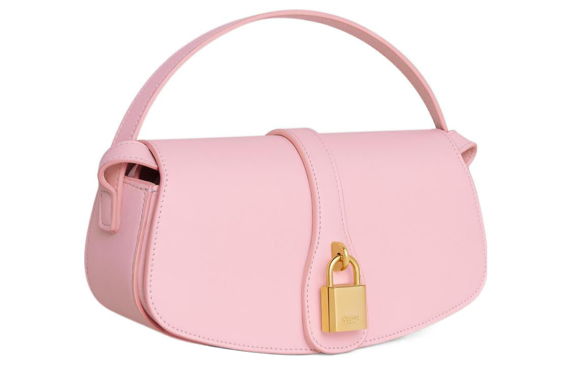 CELINE Tabou Smooth Cow Leather Baguette Bag Shoulder Bag One Shoulder Handbag Crossbody Bag Mini Women's Pink