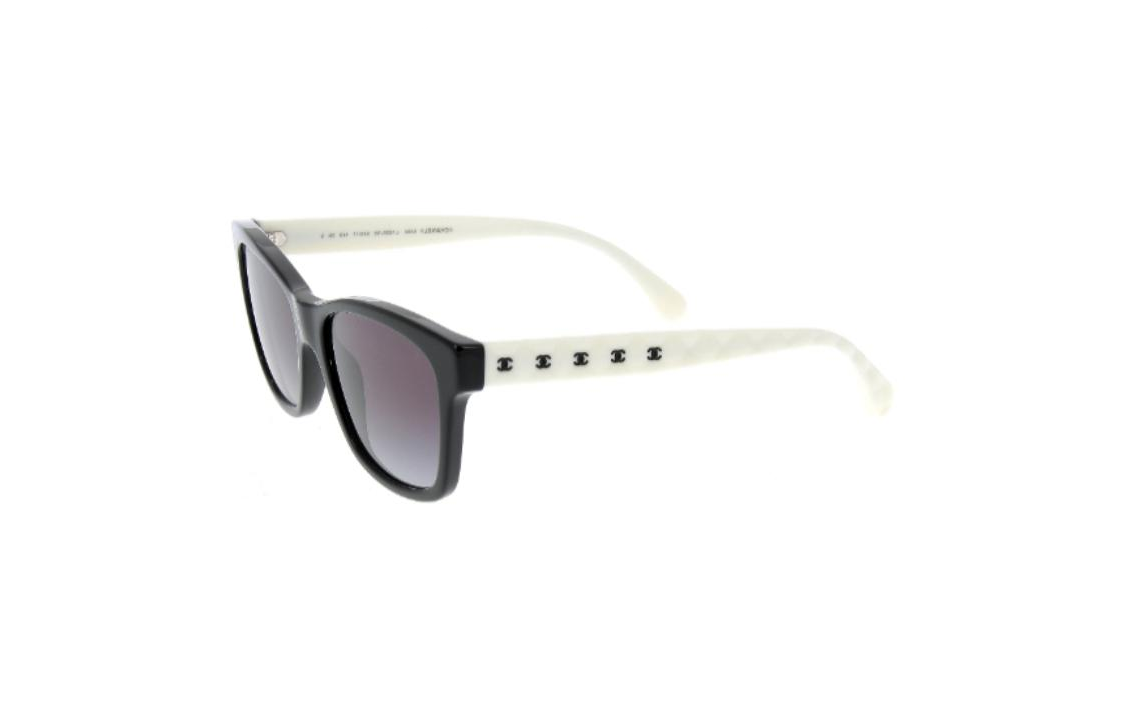 CHANEL Rectangular Sunglasses Women's Two Tone