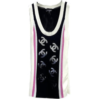 CHANEL Sleeveless Dress Women's Black