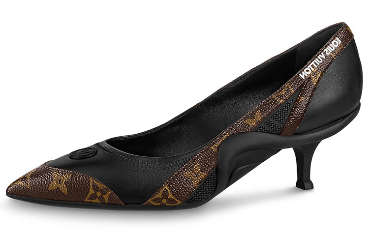 LOUIS VUITTON Archlight Slim Heel Mary Jane Shoes Women's Brown Black