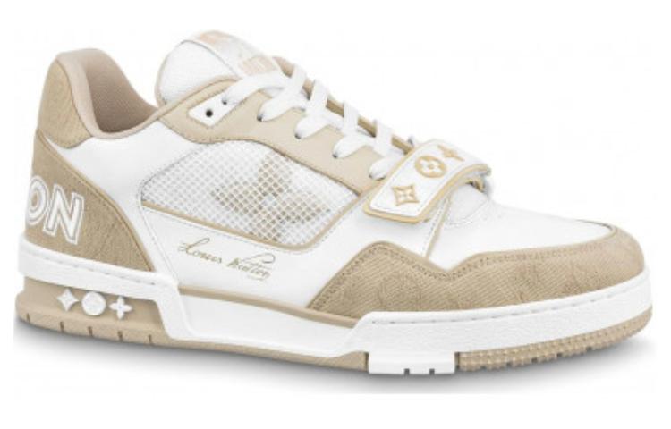 LOUIS VUITTON Lv Trainer 'White Beige Velcro'