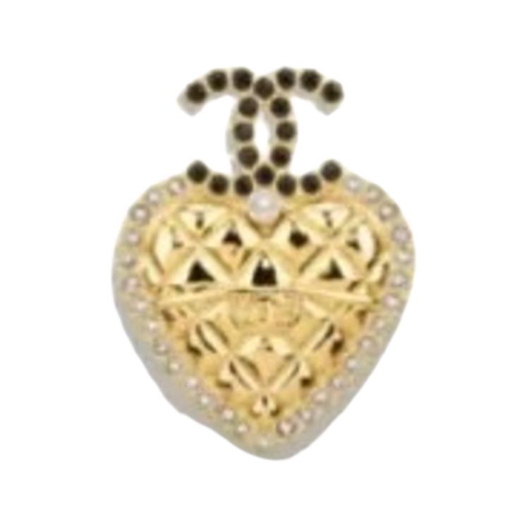 CHANEL Metal Brooches Women's Gold